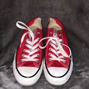 Red Converse Low Cut